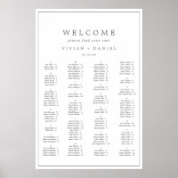 Minimalistische Silver Typografy Seekarte