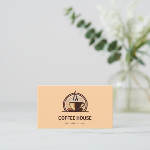 Minimalistische Simple Coffee Shop Visitenkarte