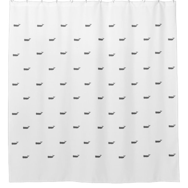 Minimalistische Skandinavienmuster Duschvorhang (Vorderseite)