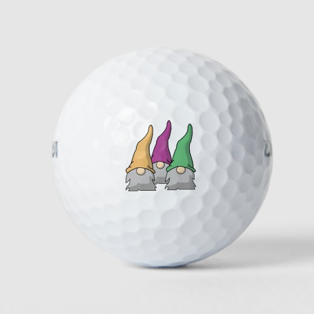 Minimalistische skandinavische Gnomes Golfball (Vorderseite)
