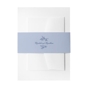 Minimalistische Sketched Bridal Bouquet Blume Einladungsbanderole