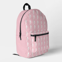 Minimalistische Skifahrer Wintermuster Rosa