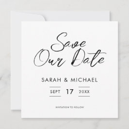 Minimalistische Skripteinblendung Datum speichern Save The Date