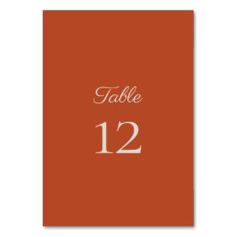 Minimalistische Skriptpumpenspeckkarte Tischnummer