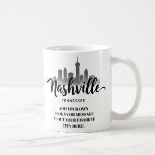 Minimalistische Skyline von Nashville, Tennessee S Kaffeetasse