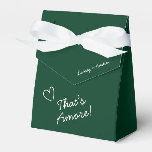 Minimalistische Smaragdgrüne Willkommens-Hochzeits Geschenkschachtel