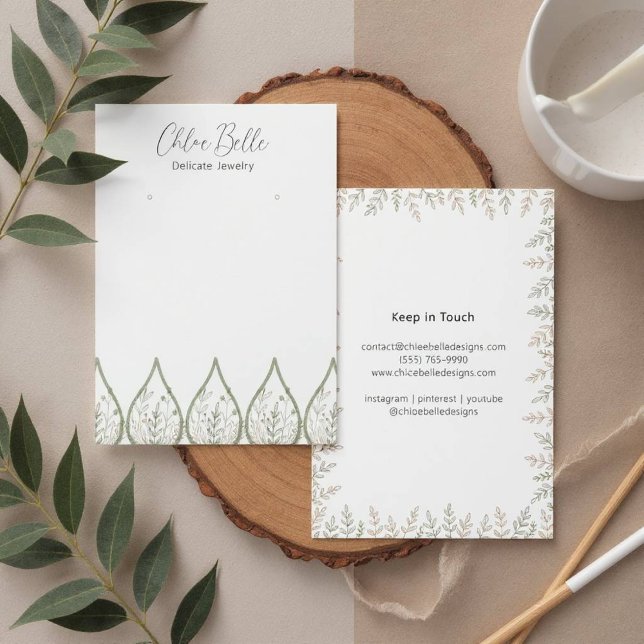 Minimalistische Soft Foliage Candle Artwork (Candle Foliage Print)