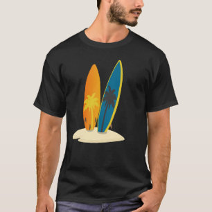 Minimalistische Sonne Meer T-Shirt