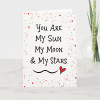 Minimalistische Sonne Mond Sterne Punkt Karte