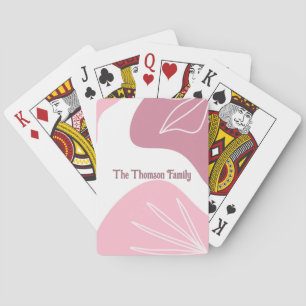 Minimalistische Spielkarten mit Muster