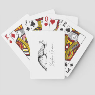 Minimalistische Spielkarten - Modernes, sauberes D
