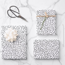 Minimalistische Spots Einfach Moderner Niedlicher  Geschenkpapier Set