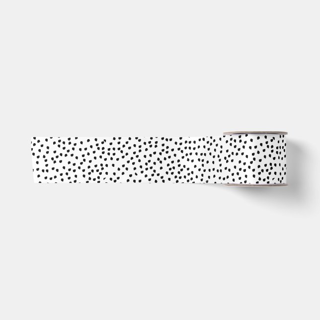 Minimalistische Spots Einfach Moderner Niedlicher  Satinband (Vorderseite)