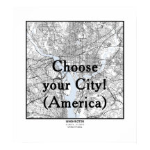 Minimalistische Stadtplakate Linienkunst AMERIKA