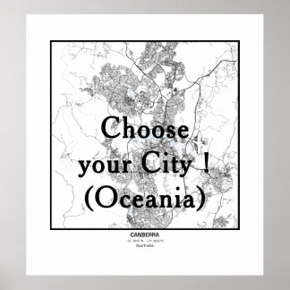Minimalistische Stadtplakate Poster Line Art OZEAN