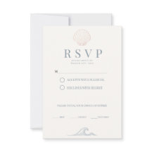 Minimalistische staubblaue Küsten-Muschel-Hochzeit