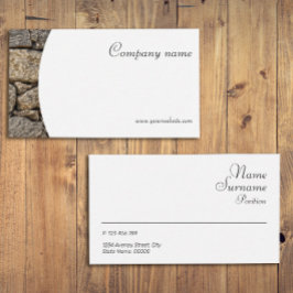 Minimalistische Steinfotografie Visitenkarte