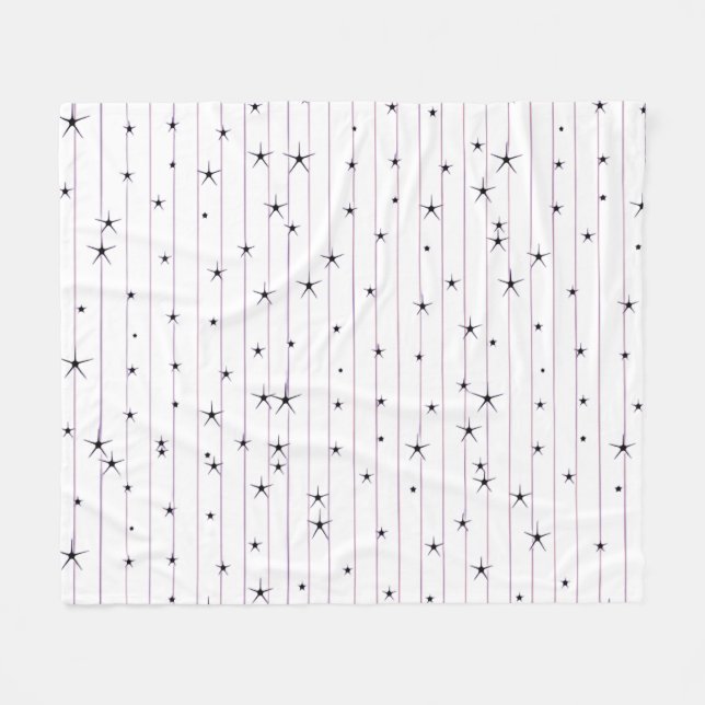 Minimalistische Sternen-Fleece-Decke  Fleecedecke (Vorderseite (Horizontal))