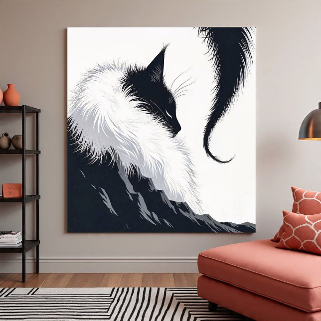 Minimalistische Stille Katze Poster (Von Creator hochgeladen)