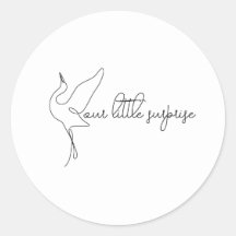 Minimalistische Storch Neutrale Babyparty