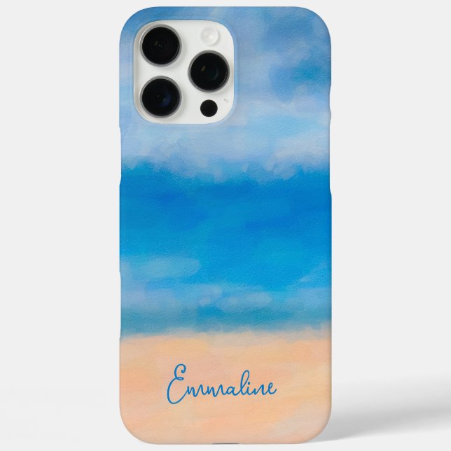Minimalistische Strandbilder iPhone 16 Pro Max Hülle (Rückseite)