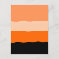 Minimalistische Streifen aus Orange und Schwarz