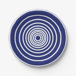 Minimalistische Streifen Pappteller