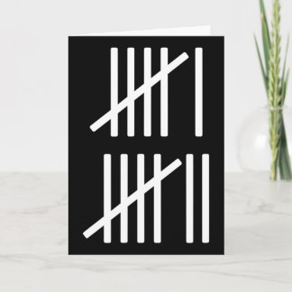 Minimalistische Strichmarken Zählung 67 Meme Slang Karte