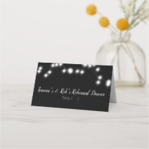 Minimalistische String Lights Black Wedding Probe