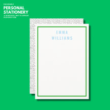 Minimalistische, stylische Monogramm an der blauen
