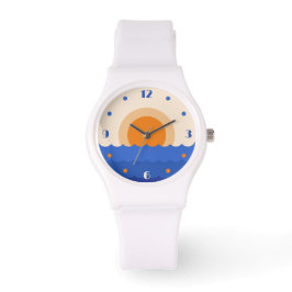 Minimalistische Szene des Sonnenuntergangs im Ozea Armbanduhr