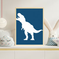 Minimalistische T-Rex-Dinosaurier-Silhouette-Kinde
