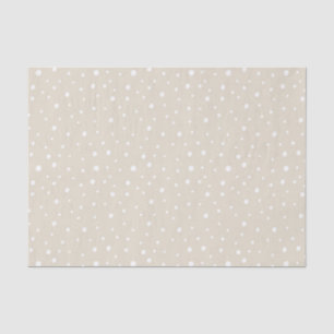 Minimalistische Tan-künstlerische Punkte Seidenpapier