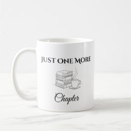 Minimalistische Tasse 'Nur noch ein Kapitel' Buch