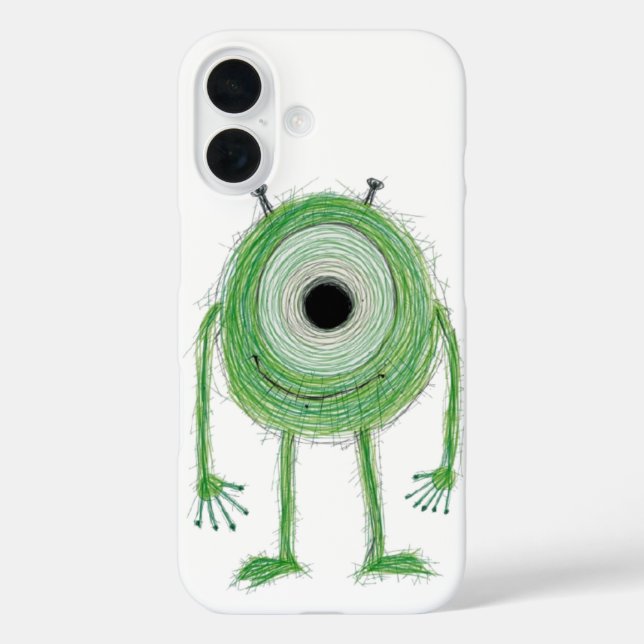 Minimalistische Tastaturabdeckung iPhone 16 Hülle (Rückseite)