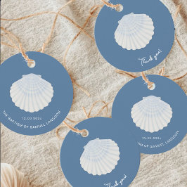 Minimalistische Tauf-Dankeschön-Etiketten Geschenkanhänger