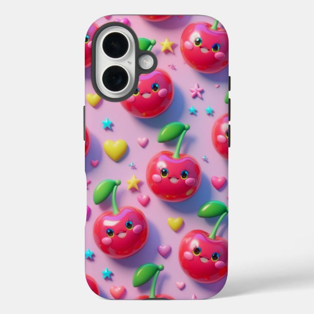 Minimalistische Telefonzelle, ästhetische Telefonz iPhone 16 Hülle (Rückseite)