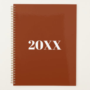 Minimalistische Terrakotta, moderne Typografie Planer
