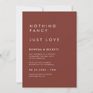 Minimalistische Terrakotta Nichts extravagant Nur  Einladung