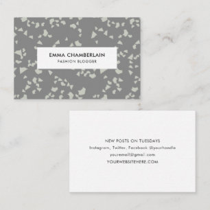 Minimalistische Terrazzo Print - Modernes, maßgesc Visitenkarte
