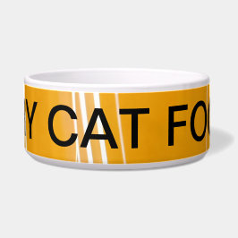 Minimalistische Textbox "DRUCKCAT-LEBENSMITTEL" Napf