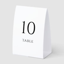 Minimalistische Tischkarten für die Hochzeit