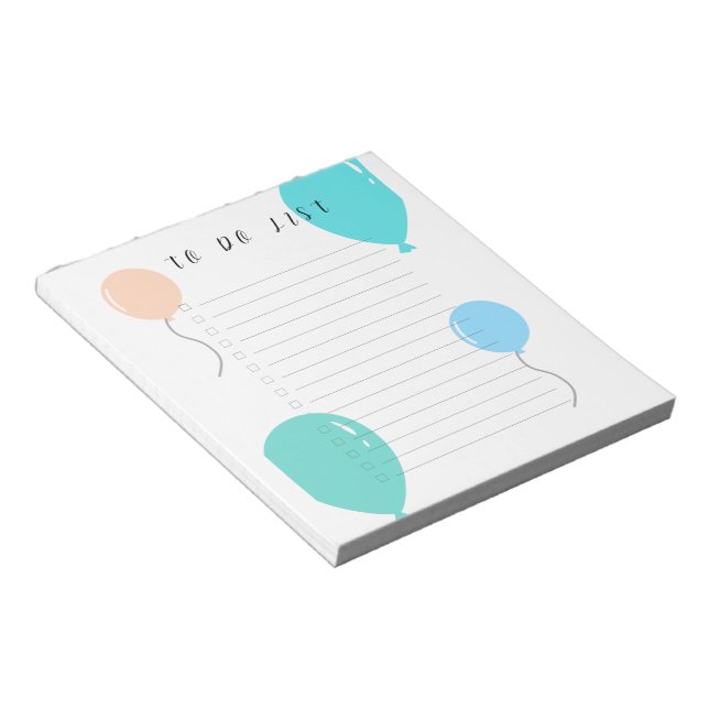 Minimalistische To-Do-Liste  Notizblock (angewinkelt)