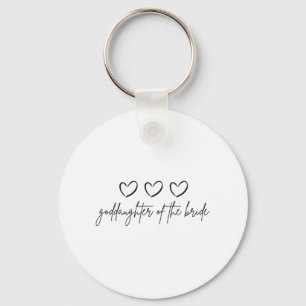 Minimalistische Tochter der Braut Matching Weddi Schlüsselanhänger