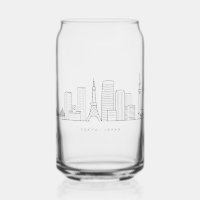 Minimalistische Tokyo-Skyline-Illustration