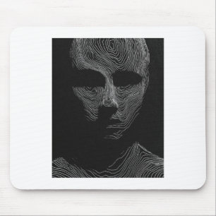 Minimalistische topografische Linienführung Oversi Mousepad