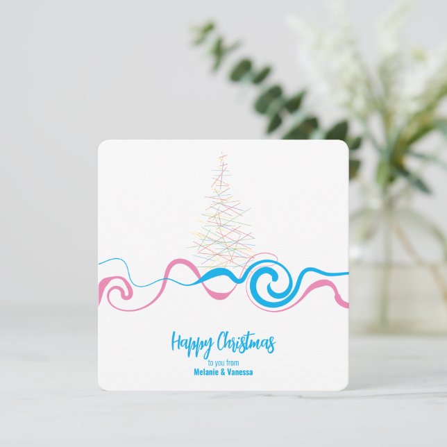 Minimalistische Trans-Weihnachten (Stehend Vorderseite)