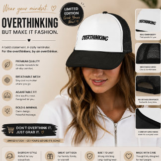 Minimalistische Traurige Ästhetik Trucker-Mütze |  Truckerkappe