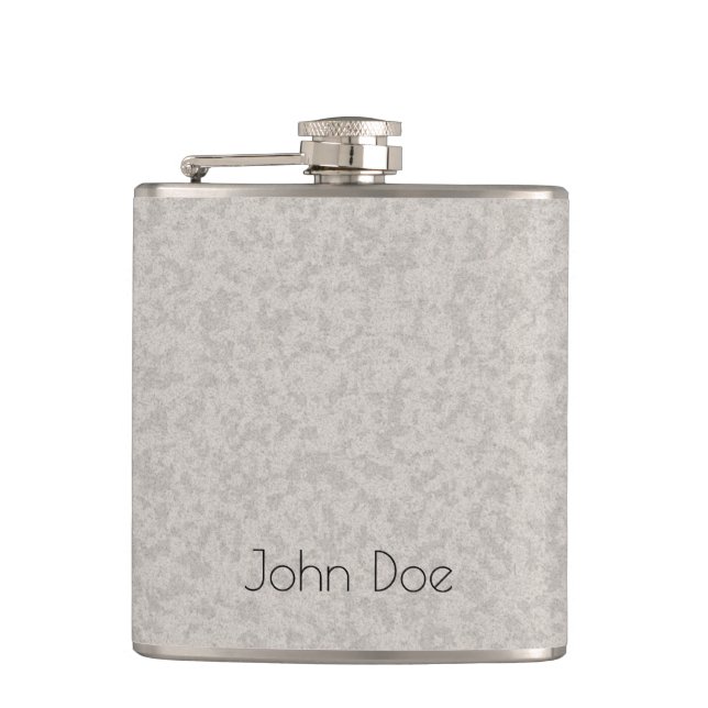 Minimalistische Trauzeuge-Geschenke setzten Ihre Flachmann (Vorderseite)