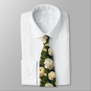 Minimalistische Trauzeugen-Ranunculus-Blume Krawatte